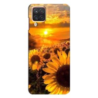 Чехол с Цветами для Samsung Galaxy M32 (поле подсолнухов)
