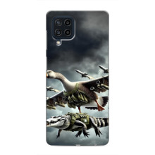 Чехол с мемами тралалело тралала для Samsung Galaxy M32 – Гусини и крокодило