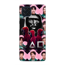 Чохол Гра в кальмара для Samsung Galaxy M32 – Персонажі гри кальмара