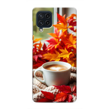 Чехол с уникальным дизайном «Осень с кофе» для Samsung Galaxy M32
