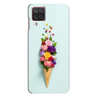 Чохли з тематикою "КВІТИ" на Samsung Galaxy M32 (Квітка-морозиво)