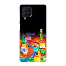 Чехлы для Samsung Galaxy M32 (Персонажи Майн Крафт) (Герой Майнкрафт)