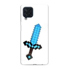 Чехлы для Samsung Galaxy M32 (Персонажи Майн Крафт) (Меч)