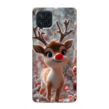 Яркий чехол для Samsung Galaxy M32 с Зимними Оленятами