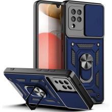 Ударопрочный чехол Camshield Serge Ring для Samsung Galaxy M33 5G (Синий)