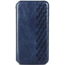 Кожаный чехол-книжка GETMAN Cubic (PU) для Samsung Galaxy M33 5G – Синий