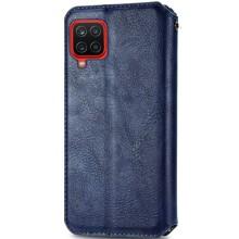 Кожаный чехол-книжка GETMAN Cubic (PU) для Samsung Galaxy M33 5G – Синий