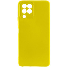Чехол TPU GETMAN Liquid Silk Full Camera для Samsung Galaxy M33 5G – Желтый