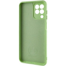 Чехол TPU GETMAN Liquid Silk Full Camera для Samsung Galaxy M33 5G – Зеленый