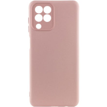 Чехол TPU GETMAN Liquid Silk Full Camera для Samsung Galaxy M33 5G – Розовый