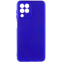 Чехол TPU GETMAN Liquid Silk Full Camera для Samsung Galaxy M33 5G – Синий