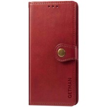 Кожаный чехол книжка GETMAN Gallant (PU) для Samsung Galaxy M33 5G – Красный