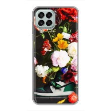 Брендновые Чехлы для Samsung Galaxy M33 (5G) (M336B) - (PREMIUMPrint) (Nike цветы)