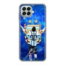 Чехлы для Samsung Galaxy M33 (5G) (M336B) (Leo чемпион) (AlphaPrint) (Месси сборная)