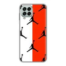Чехлы для Samsung Galaxy M33 (5G) (M336B) - с картинкой JORDAN (AlphaPrint) (Лого Джордан)