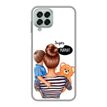 Чехол с печатью для Samsung Galaxy M33 (5G) (M336B) - (Мама с ребенком) (AlphaPrint) – Мама с сыном