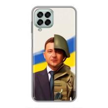 Чехол для Samsung Galaxy M33 (5G) (M336B) (AlphaPrint - с принтом Зеленского) – Зеленский солдат