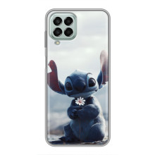 Чехол с рисунком Стич для Samsung Galaxy M33 (5G) (M336B) – Стич с цветочком