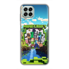 Чохол з картинками Майнкрафт для Samsung Galaxy M33 (5G) (М336B) (Майнкрафт фон)
