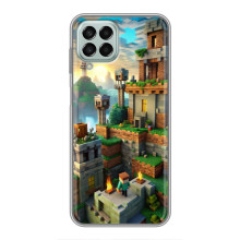 Чохол з картинками Майнкрафт для Samsung Galaxy M33 (5G) (М336B) (Місто Майнкрафт)