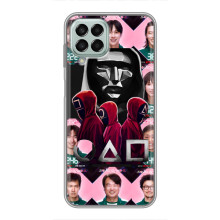 Чехол Гра в кальмара для Samsung Galaxy M33 (5G) (M336B) – Персонажи игры кальмара