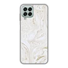 Мраморный чехол на Samsung Galaxy M33 (5G) (M336B) (VPrint) (Белый мрамор)