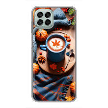 Чохол з унікальним дизайном 'Осінь з кавою' для Samsung Galaxy M33 (5G) (M336B) – Кава і гарбузики