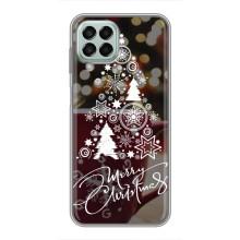 Рождественские Чехлы для Samsung Galaxy M33 (5G) (M336B) (VPrint) (Елочка узорная)