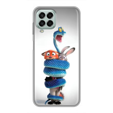 Силиконовый чехол с принтом Зоотрополіс для Samsung Galaxy M33 (5G) (M336B) – Змея Зоо