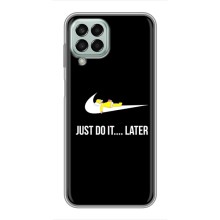 Силиконовый Чехол на Samsung Galaxy M33 (5G) (M336B) с картинкой Nike (Later)