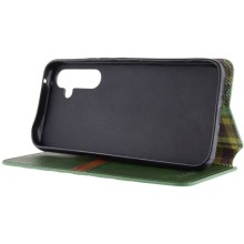 Кожаный чехол книжка GETMAN Cubic (PU) для Samsung Galaxy M34 5G – Зеленый