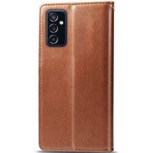 Шкіряний чохол-книжка GETMAN Gallant (PU) для Samsung Galaxy M34 5G – Коричневий