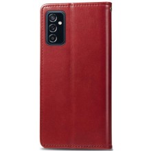 Шкіряний чохол-книжка GETMAN Gallant (PU) для Samsung Galaxy M34 5G – Червоний