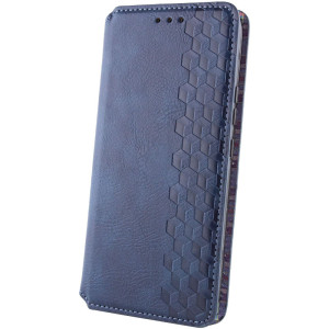 Кожаный чехол-книжка GETMAN Cubic (PU) для Samsung Galaxy M34 5G – Синий