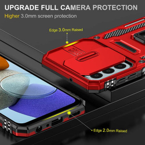Ударопрочный чехол Camshield Army Ring для Samsung Galaxy M34 5G – Красный