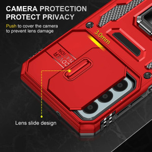 Ударопрочный чехол Camshield Army Ring для Samsung Galaxy M34 5G – Красный