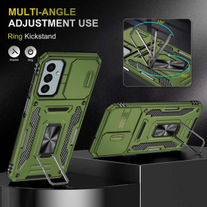 Ударопрочный чехол Camshield Army Ring для Samsung Galaxy M34 5G – Оливковый