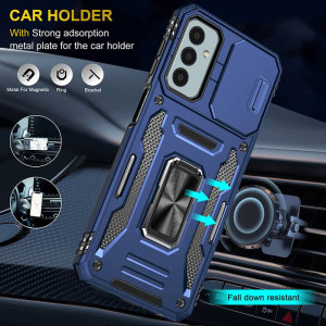 Ударопрочный чехол Camshield Army Ring для Samsung Galaxy M34 5G – Синий