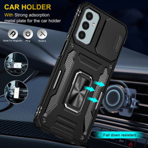 Ударопрочный чехол Camshield Army Ring для Samsung Galaxy M34 5G – Черный