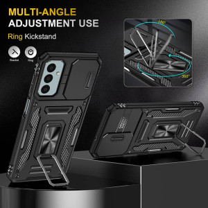Ударопрочный чехол Camshield Army Ring для Samsung Galaxy M34 5G – Черный