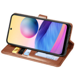 Кожаный чехол-книжка GETMAN Gallant (PU) для Samsung Galaxy M34 5G – Коричневый