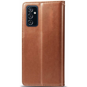 Кожаный чехол-книжка GETMAN Gallant (PU) для Samsung Galaxy M34 5G – Коричневый