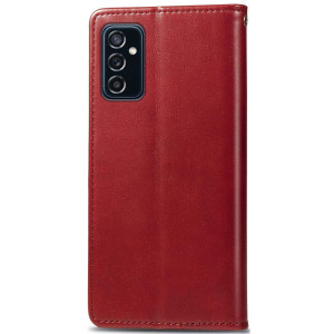 Кожаный чехол-книжка GETMAN Gallant (PU) для Samsung Galaxy M34 5G – Красный