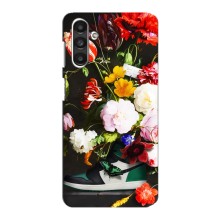 Брендновые Чехлы для Samsung Galaxy M34 (5G) - (PREMIUMPrint) (Nike цветы)