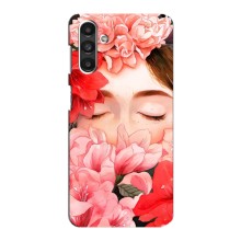 Чехлы (ART) Цветы на Samsung Galaxy M34 (5G) (VPrint) (Глаза в цветах)