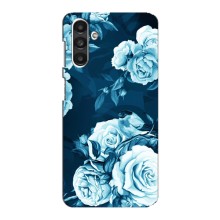 Чехлы (ART) Цветы на Samsung Galaxy M34 (5G) (VPrint) (Голубые Бутоны)