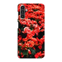 Чехлы с Цветами для Samsung Galaxy M34 (5G) (VPrint) (Цветы красные)