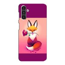 Чехлы с картинкой Лисички для Samsung Galaxy M34 (5G) (VPrint) (Лисичка с розочкой)