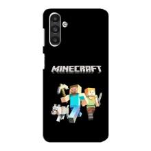 Чехол Майнкрафт на Samsung Galaxy M34 (5G) (AlphaPrint) Minecraft (герои Minecraft)