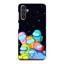 Чехол Амонг Ас для Samsung Galaxy M34 (5G) (AlphaPrint) (Скины в космосе)